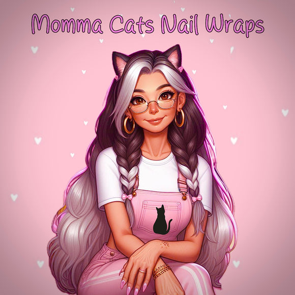 Momma Cats Nail Wraps