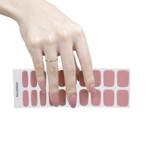 Pale Mauve - Semi-cured gel wraps (SCG): UV lamp required.