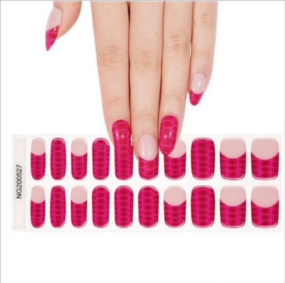 Strawberry Haze - Semi-cured gel wraps (SCG): UV lamp required.