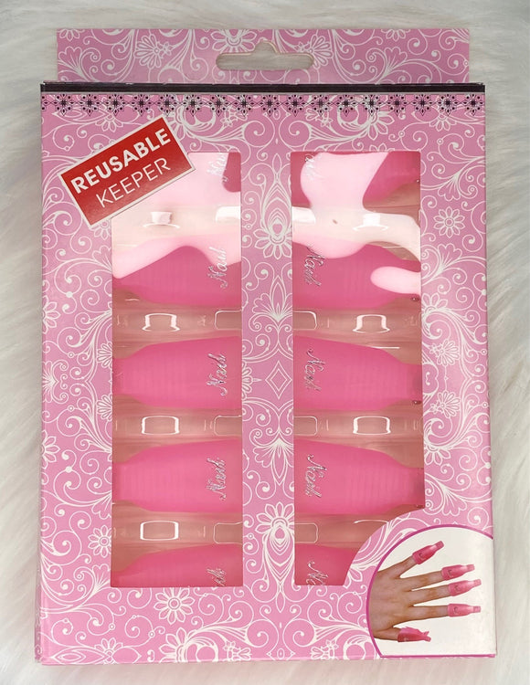 Nail Wrap Remover Clips - Pink